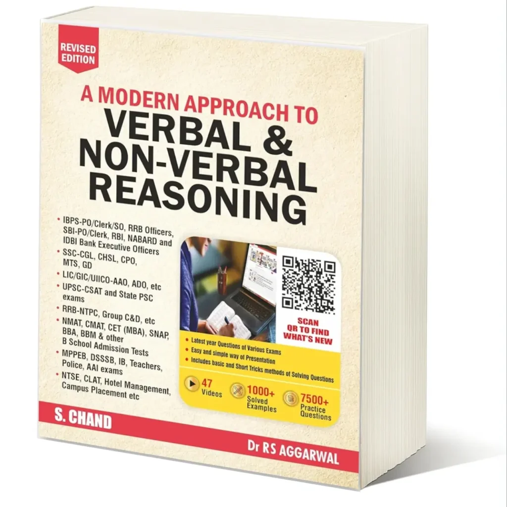 Best Reasoning Books for Competitive Exams- A modern approach to verbal & Non verbal reasoning