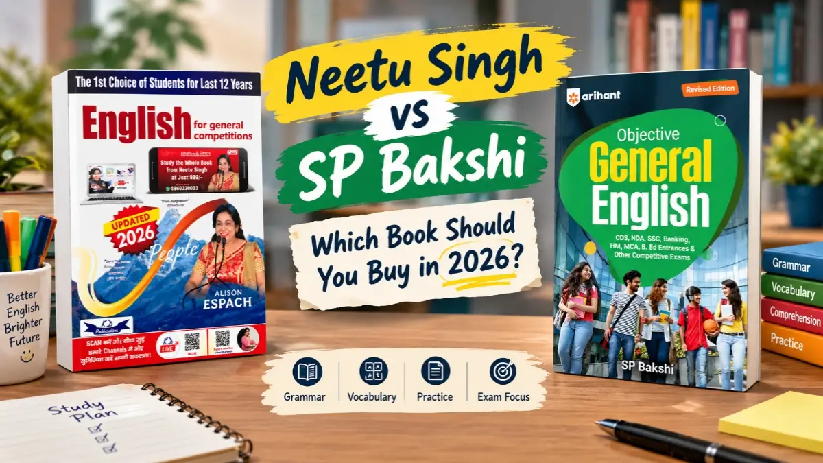 Neetu Singh Vs SP Bakshi - Which is best english book for SSC