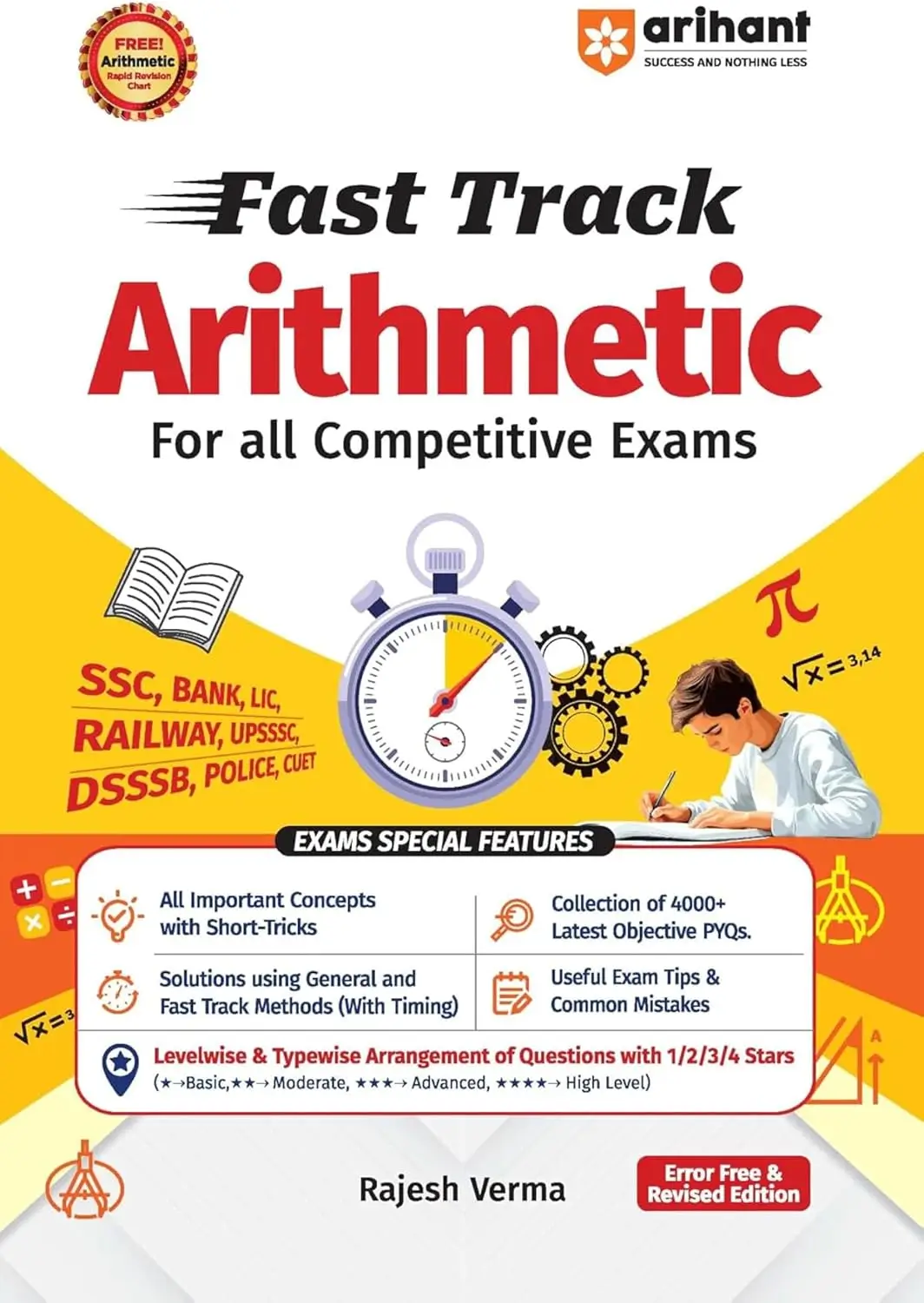 Top 5 Best Maths Book- Fasr Track Arithmetic by Rajesh Verma