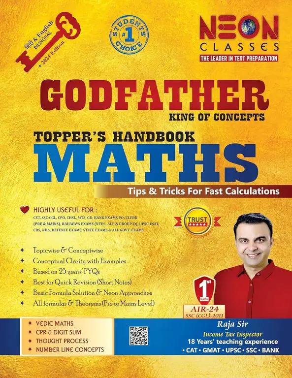 Best Maths Book for SSC- Godfather Maths Book by Raja Sir