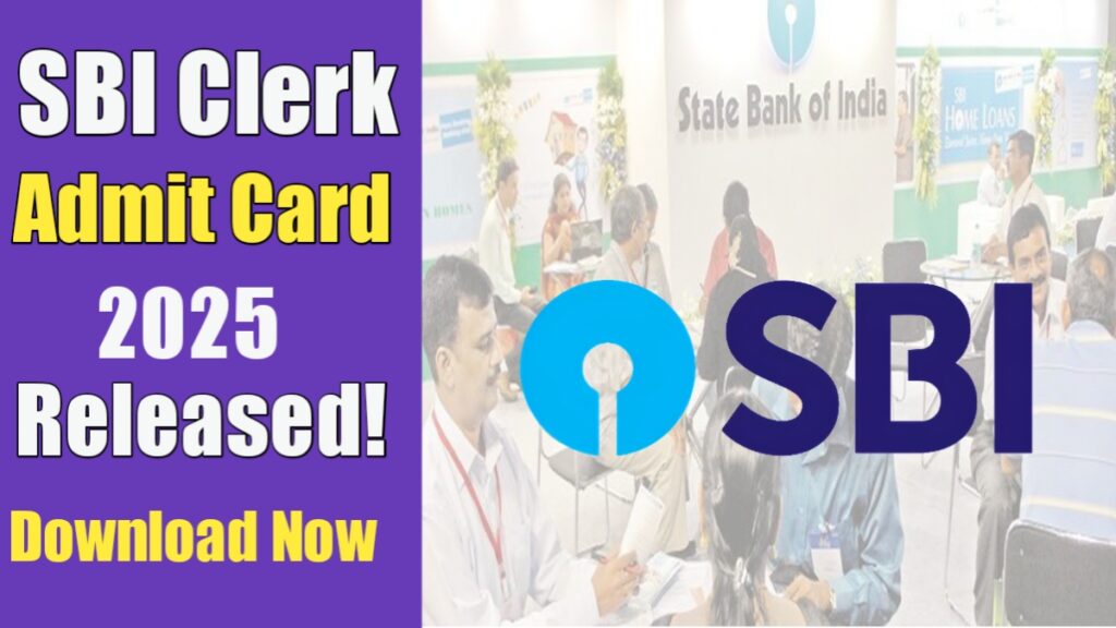 sbi clerk admit card 2025