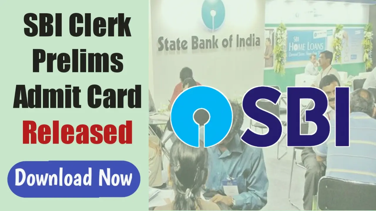 sbi clerk prelims admit card 2025