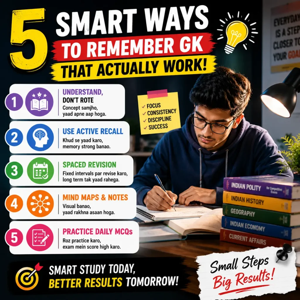 Master GK Faster: 5 Smart Techniques That Really Work 2 5 ways to memorize gk