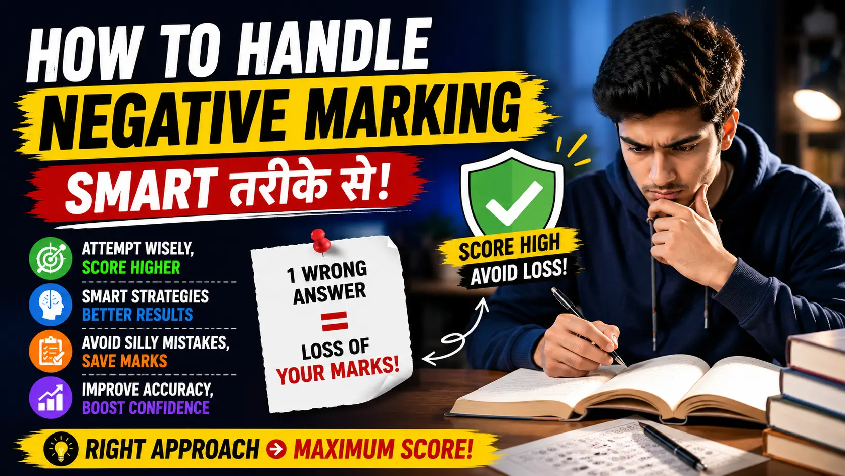 how to handle negative marking
